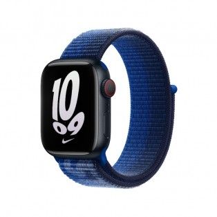 Bracelete loop desportiva Nike para Apple Watch 39 a 41mm - Game Royal/Midnight Navy