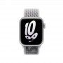 Bracelete loop desportiva Nike para Apple Watch 39 a 41mm - Branco-cume/preto