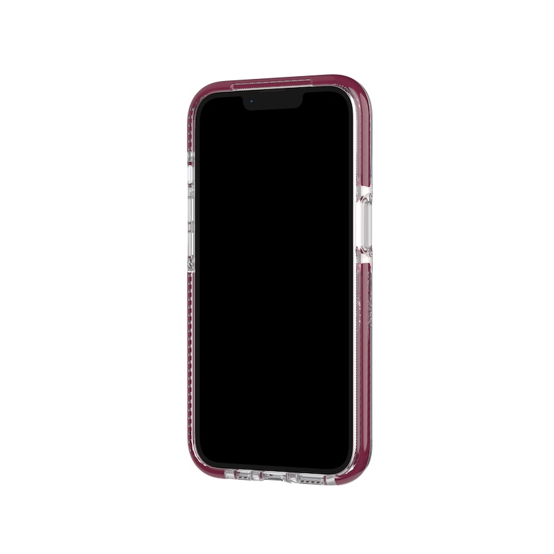 Capa para iPhone 14 TECH21 Evo Crystal com MagSafe - Burgundy