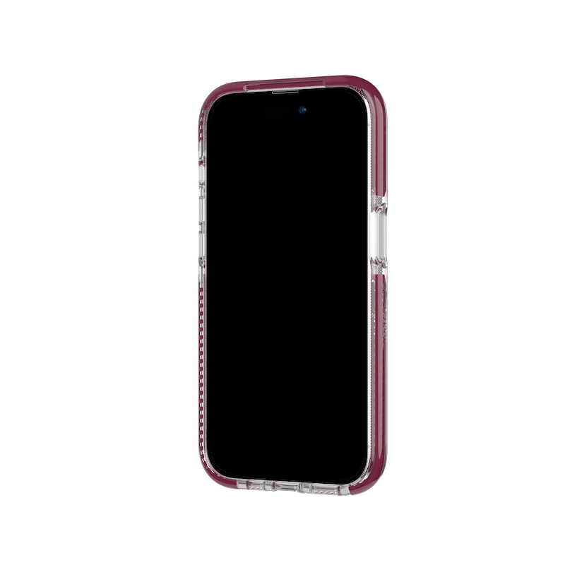 Capa para iPhone 14 Pro TECH21 Evo Crystal com MagSafe - Burgundy