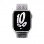 Bracelete loop desportiva Nike para Apple Watch 42 a 49mm - Branco-cume/preto