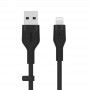 Cabo Belkin Boost Charge Flex Silicone USB-A para Lightning 1 m - Preto