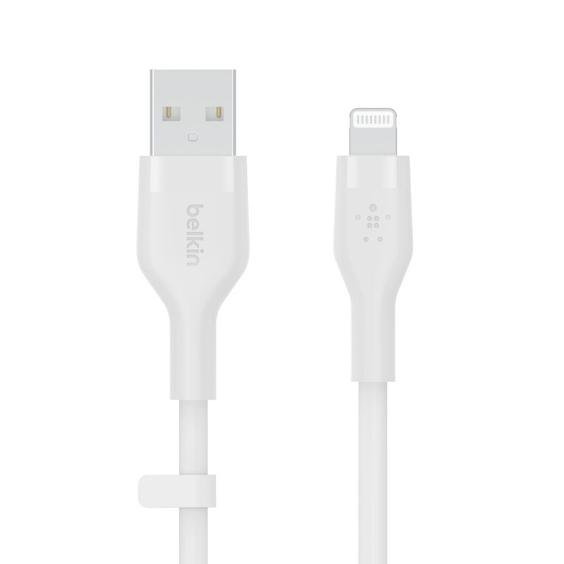 Cabo Belkin Boost Charge Flex Silicone USB-A para Lightning 1 m - Branco