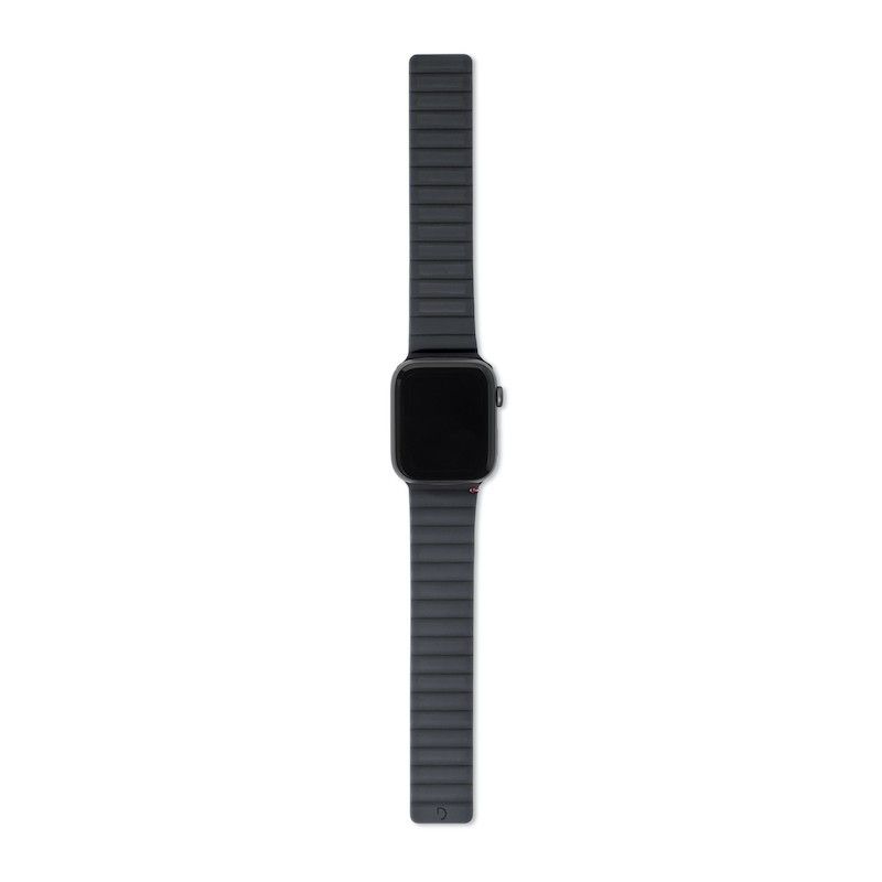 Bracelete Magnética DECODED Silicone Traction para Apple Watch 42 a 49 mm - Charcoal