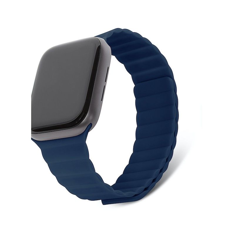 Bracelete Magnética DECODED Silicone Traction para Apple Watch 42 a 49 mm - Matte Navy