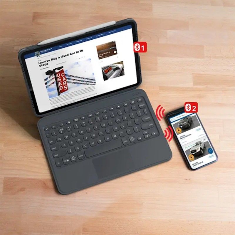 Capa Teclado ZAGG Pro Keys Trackpad iPad 10.2 PT