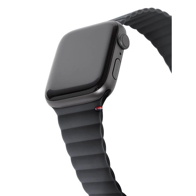 Bracelete magnética em silicone para Apple Watch 38 a 41 mm - Carvão