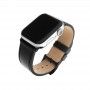 Bracelete Apple Watch FIXED em pele 42 a 49 mm - Preto