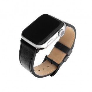 Bracelete Apple Watch FIXED em pele 42 a 45 mm - Preto