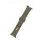 Bracelete Apple Watch FIXED em silicone 42 a 49 mm - Verde oliva