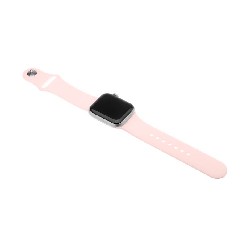Bracelete Apple Watch FIXED em silicone 42 a 45 mm - Rosa