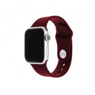 Bracelete Apple Watch FIXED em silicone 38 a 41 mm - Burgundy