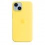 Capa em silicone com MagSafe para iPhone 14 - Amarelo canário