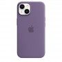 Capa em silicone com MagSafe para iPhone 14 - Irís púrpura