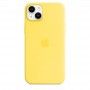 Capa em silicone com MagSafe para iPhone 14 Plus - Amarelo canário