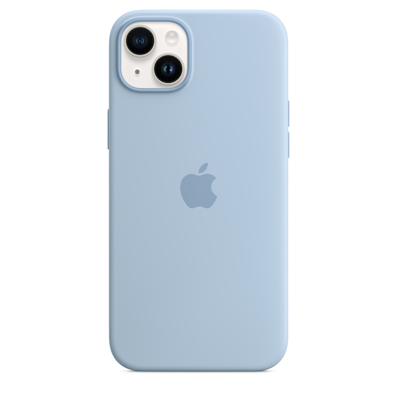 Capa em silicone com MagSafe para iPhone 14 Plus - Céu