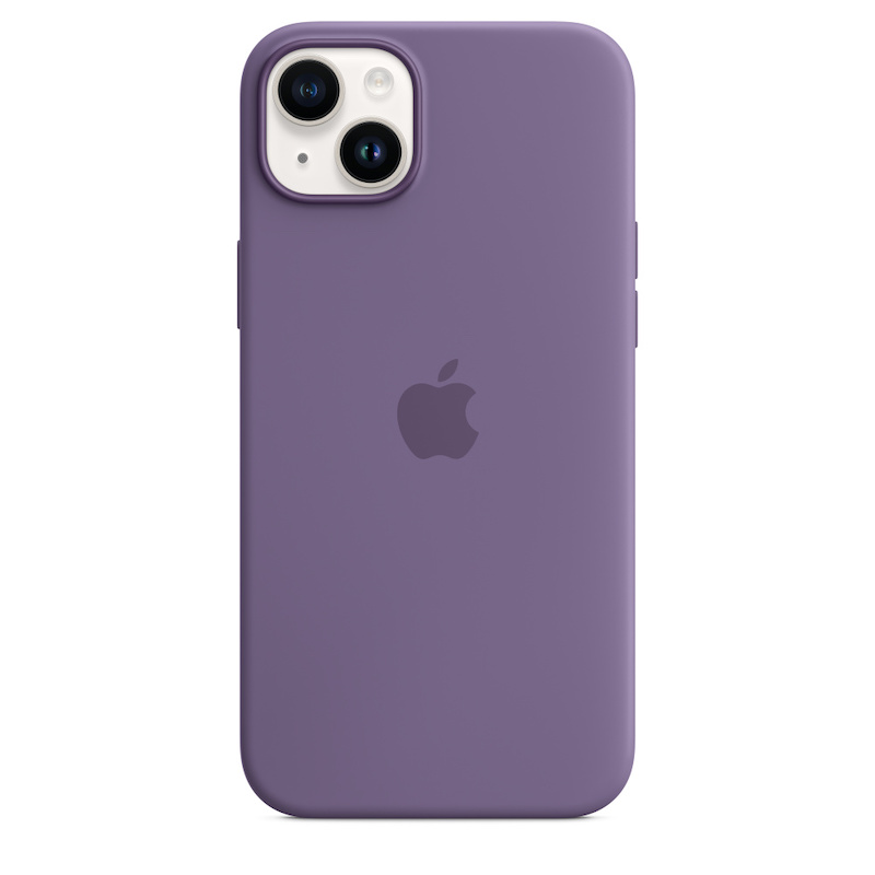 Capa em silicone com MagSafe para iPhone 14 Plus - Iris prpura