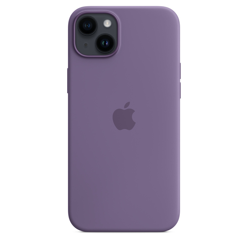 Capa em silicone com MagSafe para iPhone 14 Plus - Iris prpura