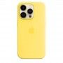 Capa em silicone com MagSafe para iPhone 14 Pro - Amarelo canário