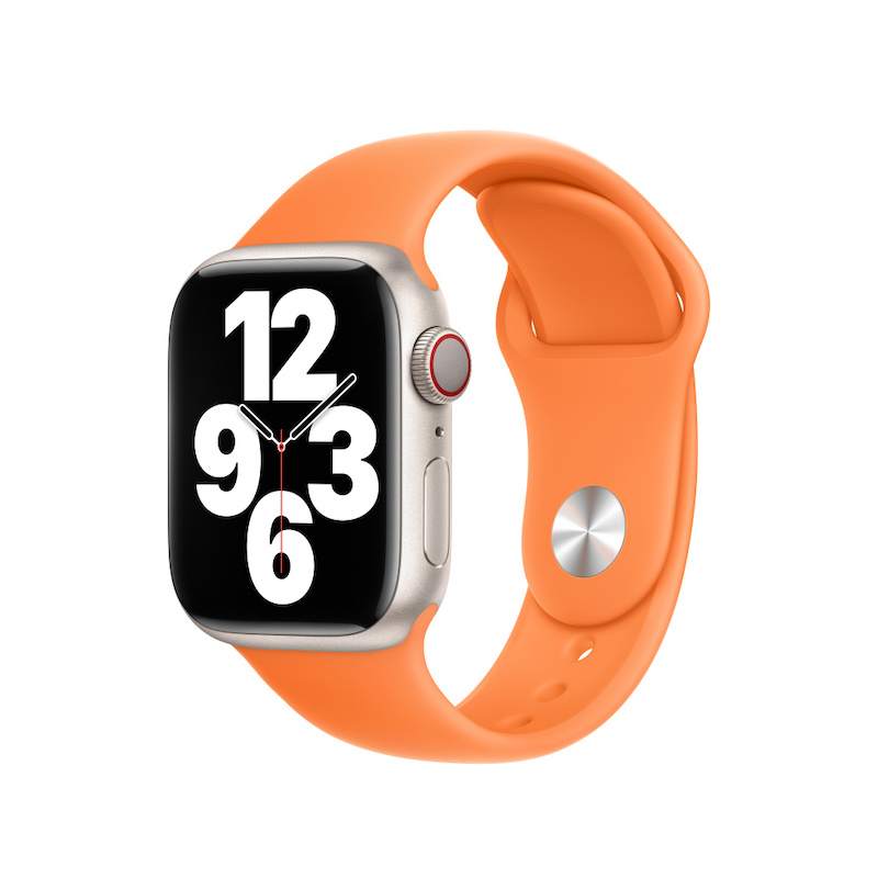 Bracelete desportiva para Apple Watch 38 a 41 mm - Laranja-vivo