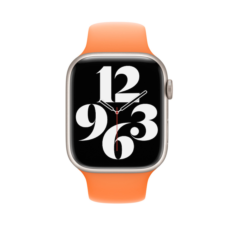 Bracelete desportiva para Apple Watch 42 a 49 mm - Laranja-vivo