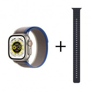 Conjunto composto por Apple Watch Ultra MNHL3PO/A e bracelete Ultra MQEE3ZM/A