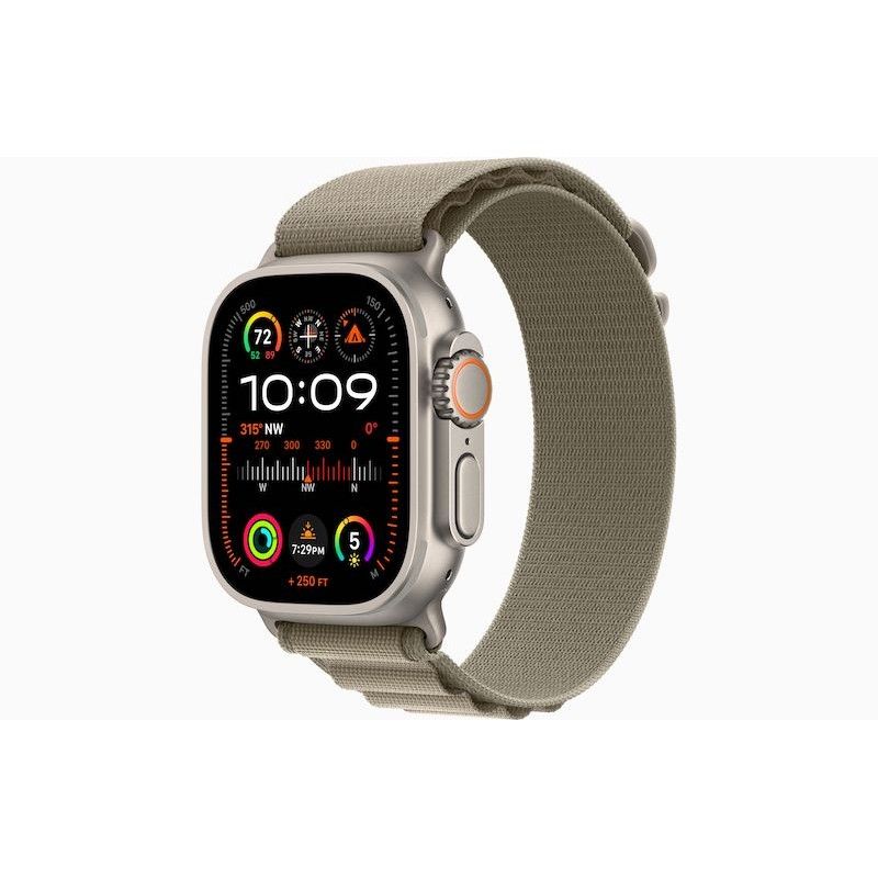 Apple Watch Ultra 2, GPS+Cell 49 mm - Titânio/Oliva Alpino S