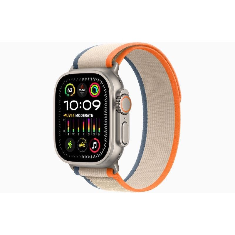 Apple Watch Ultra 2, GPS+Cell 49 mm - Titnio/Laranja/Beje Trail M/L.