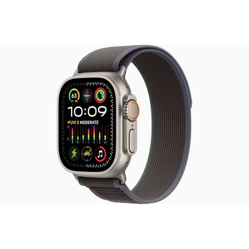 Apple Watch Ultra 2, GPS+Cell 49 mm - Titanio/Azul/Preto Trail M/L.