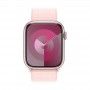 Apple Watch 9 rosa, 45mm - Bracelete Loop rosa.
