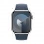 Apple Watch 9 prateado, 45mm - Bracelete desportiva azul M/L.
