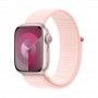 Apple Watch 9 rosa, 41mm - Bracelete Loop rosa.