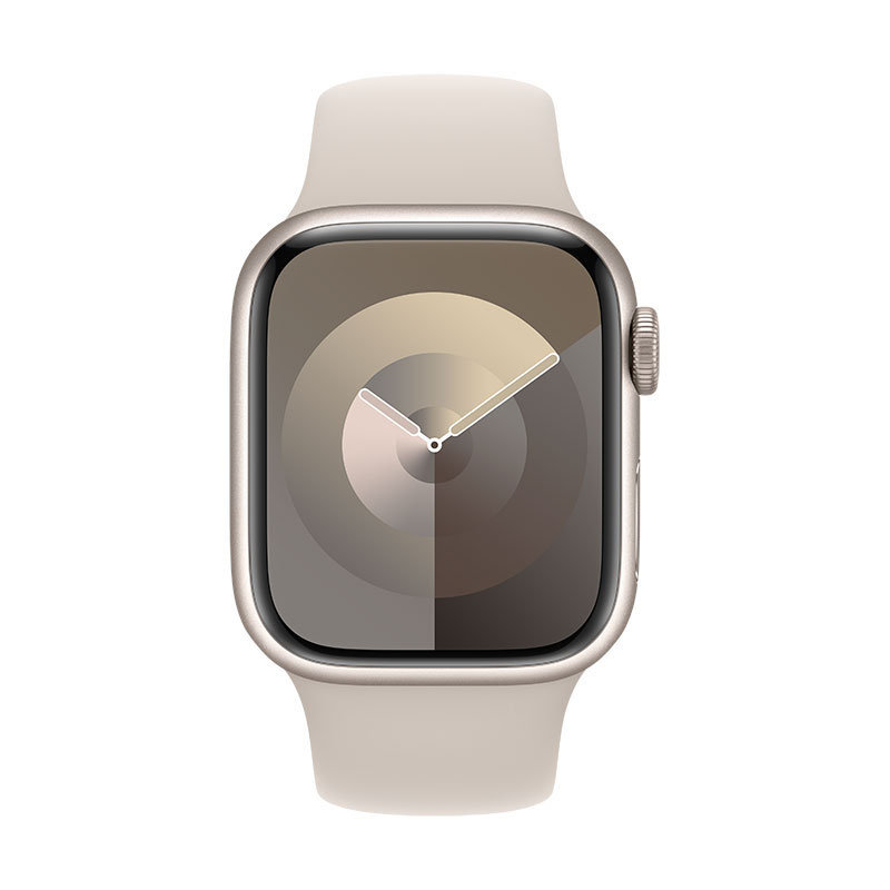 Apple Watch 9 StarLight, 41mm - Bracelete desportiva Starlight M/L.