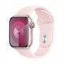 Apple Watch 9 GPS + Cell rosa, 41mm - Bracelete desportiva rosa M/L