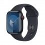 Apple Watch 9 GPS + Cell meia-noite, 41mm - Bracelete desportiva meia-noite S/M