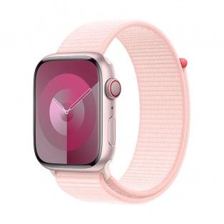 Apple Watch 9 GPS + Cell rosa, 45mm + Bracelete Loop rosa