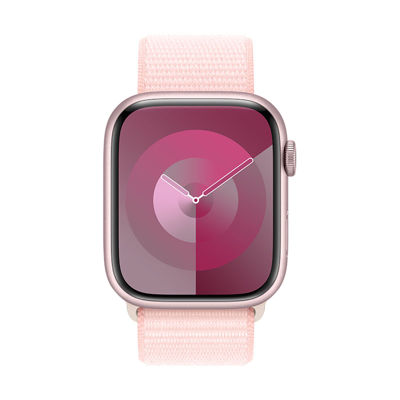 Apple Watch 9 GPS + Cell rosa, 45mm + Bracelete Loop rosa