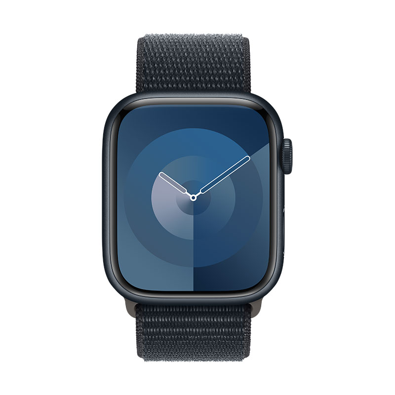 Apple Watch 9 GPS + Cell meia-noite, 45mm + Bracelete Loop meia-noite