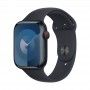 Apple Watch 9 GPS + Cell meia-noite, 45mm + Bracelete desportiva meia-noite M/L.