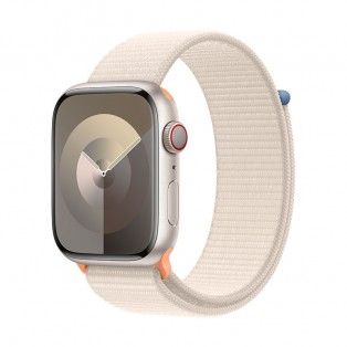 Apple Watch 9 GPS + Cell Starlight, 45mm + Bracelete Loop Starlight