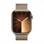 Apple Watch 9 GPS + Cell Dourado em ao, 45mm + Bracelete Milanesa Loop dourada