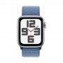 Apple Watch SE 2023 prateado, 40mm - Bracelete Loop azul