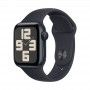 Apple Watch SE 2023 meia-noite, 40mm - Bracelete desportiva meia-noite S/M