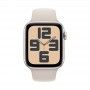 Apple Watch SE 2023 Starlight, 44mm - Bracelete desportiva Starlight S/M.