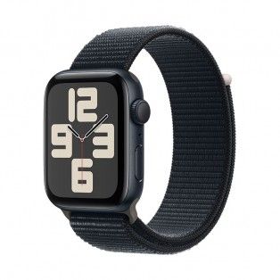 Apple Watch SE 2023 meia-noite, 44mm - Bracelete Loop meia-noite