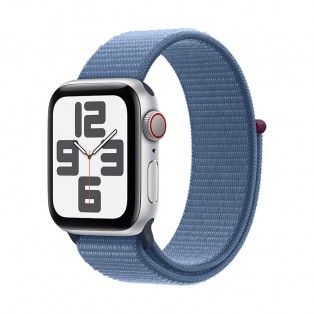 Apple Watch SE 2023 GPS+Cell prateado, 40mm - Bracelete Loop azul
