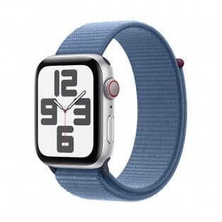 Apple Watch SE 2023 GPS+Cell prateado, 44mm  - Bracelete Loop azul