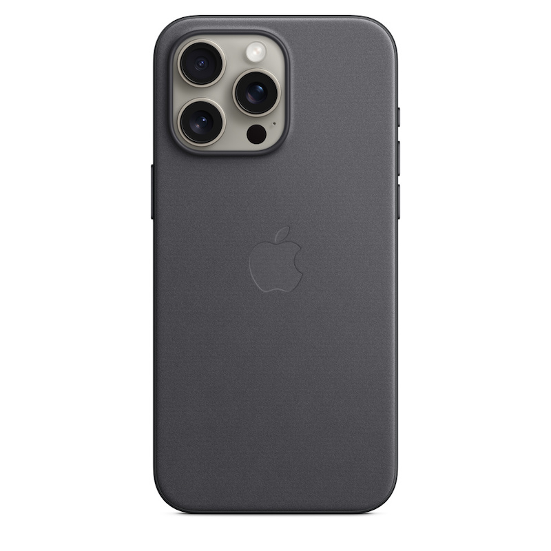 Capa Apple em tecido FineWoven para iPhone 15 Pro Max com MagSafe - Preto