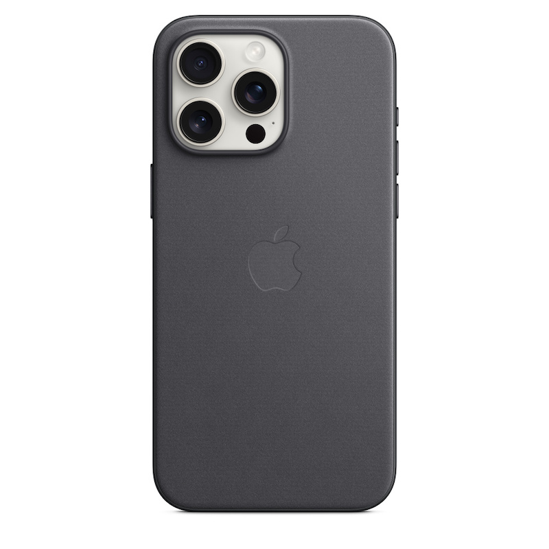 Capa Apple em tecido FineWoven para iPhone 15 Pro Max com MagSafe - Preto