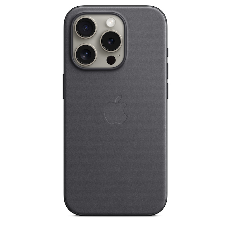Capa Apple em tecido FineWoven para iPhone 15 Pro com MagSafe - Preto